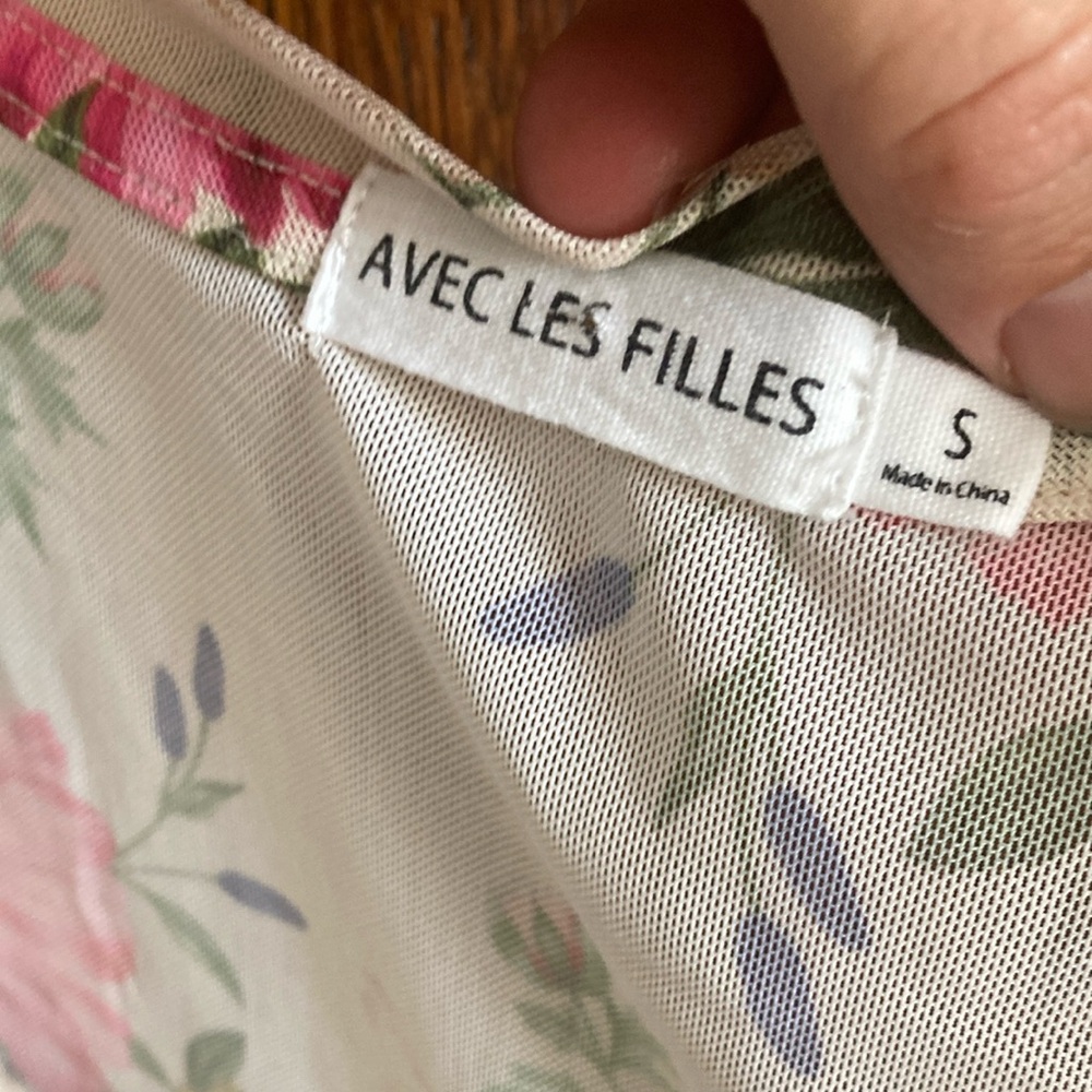 Floral Women's Top Avec Les Filles size small - Picture 6 of 7
